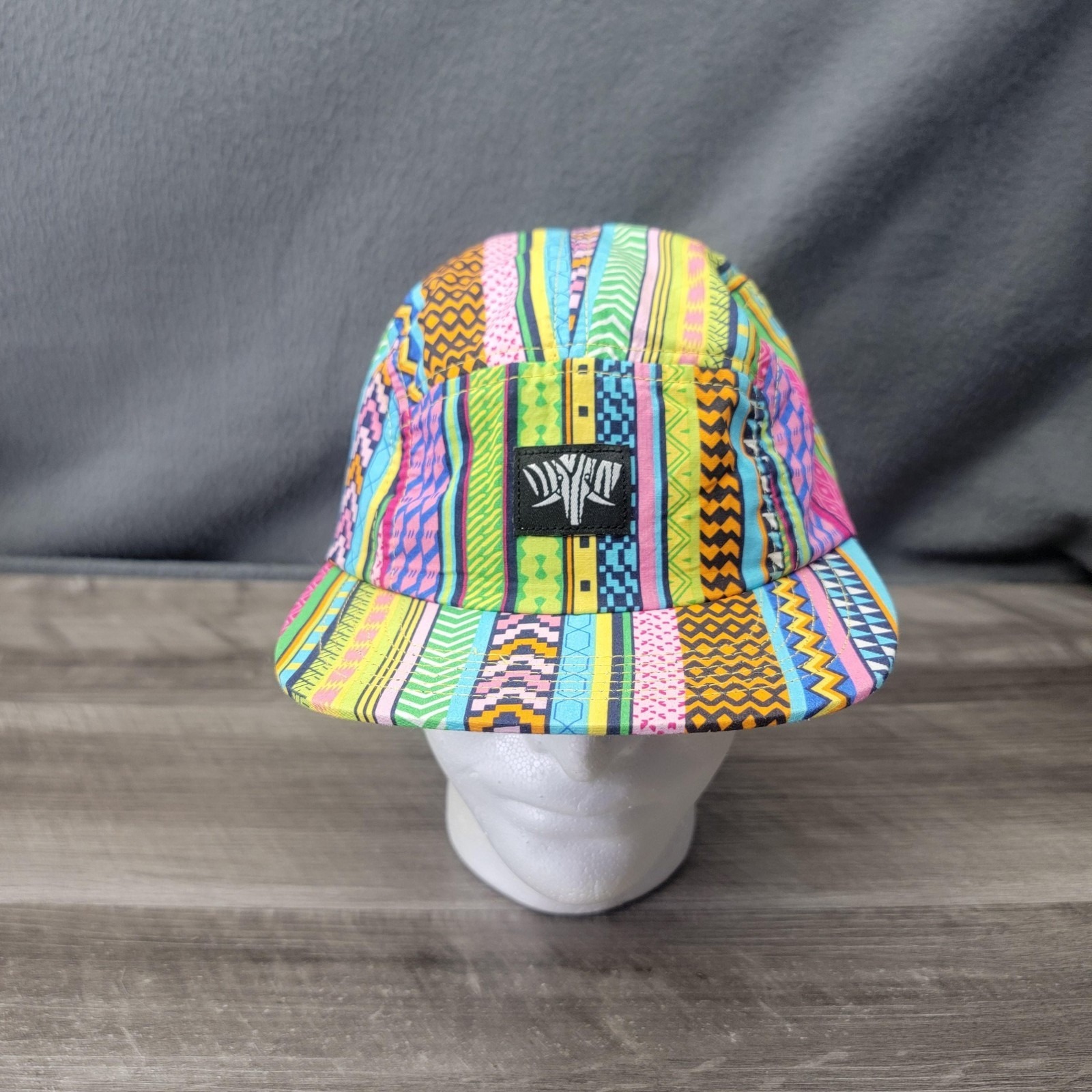 Serengetee Hat Cap 5 Panel Strap Back Mens One Size Multicolor Geometric